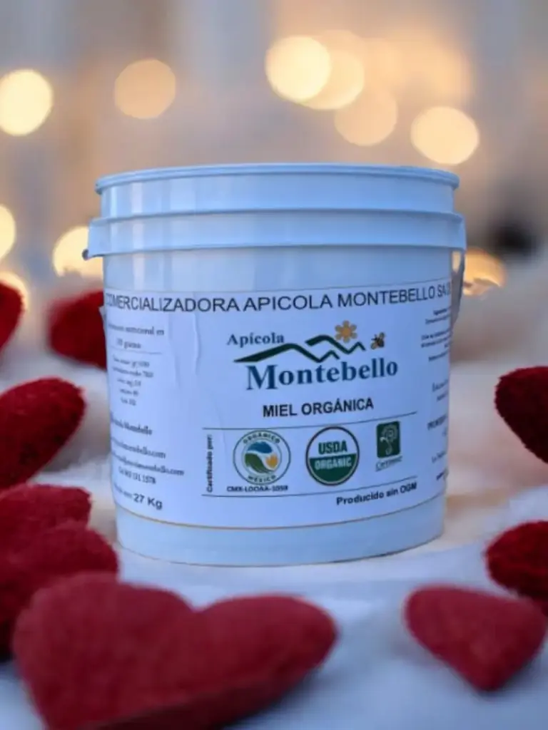 Organic multifloral honey, 4 litre honey bucket