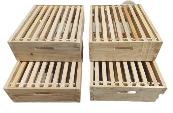 4 Pack medium honey super box for beehive