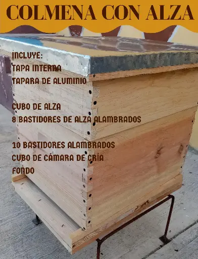 Caja con alza